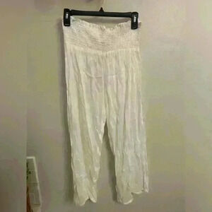 Elegant Cream Women's Pants